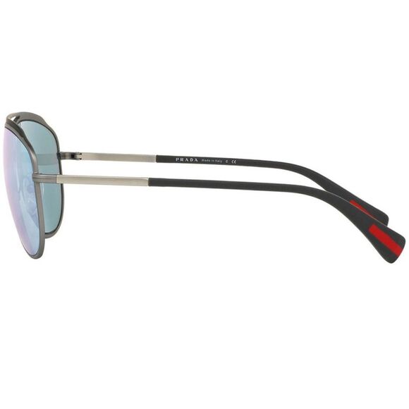 Prada Linea Rossa Sunglasses Rubber Grey Mirrored - Picture 4 of 6